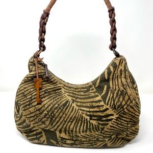 Fossil Jungle Canvas Shoulder Bag